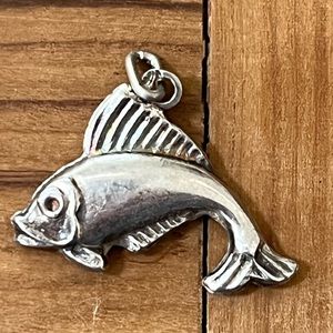 Vintage Silver Fish Pendant